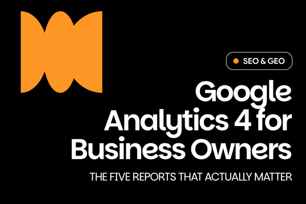 Blog cover: Google Analytics 4 for business owners
